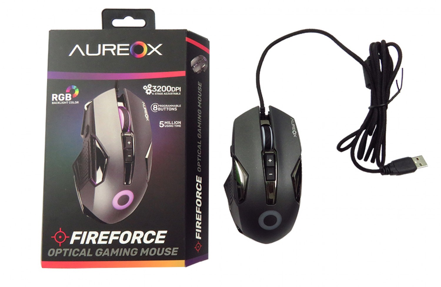 MOUSE AUREOX FIREFORCE GAMING GM200